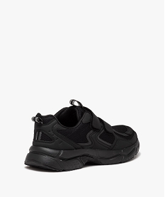 baskets homme unies en mesh et a scratch style jogger noir vifE470101_4