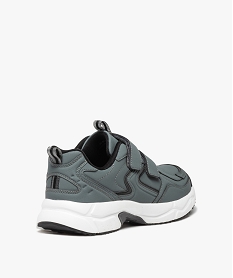 baskets homme unies en mesh et a scratch style jogger gris standardE470201_4