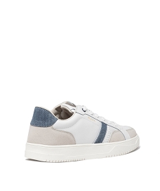 tennis basses multimatieres dessus cuir homme - alma blanc baskets et tennisE472001_4