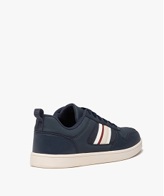 baskets homme a lacets et bande contrastante style retro bleu baskets et tennisE473301_4