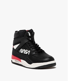 baskets homme mid-cut a lacets avec semelle a bulle dair - nasa noir baskets montantesE473801_2