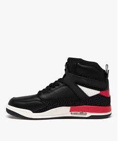 baskets homme mid-cut a lacets avec semelle a bulle dair - nasa noir baskets montantesE473801_3