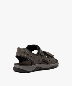 sandales homme sport unies a scratch noir vifE477001_4