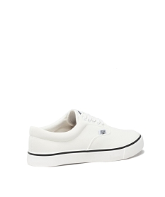 tennis en toile basse unie homme - camps united blanc baskets et tennisE478401_4