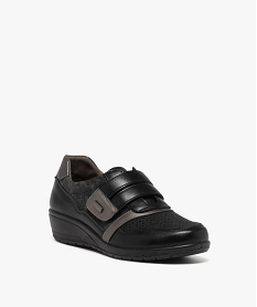derbies confort look sport a bride scratch femme noir standard derbiesE479801_2
