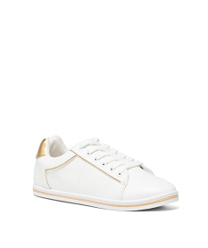 tennis basses a details dores femme blanc baskets et tennisE481601_2