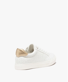 tennis multimatieres avec dentelle femme blanc baskets et tennisE482201_4