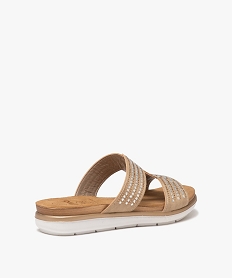 mules femme confort dessus uni avec strass et a semelle epaisse beige mules et sabotsE485601_4