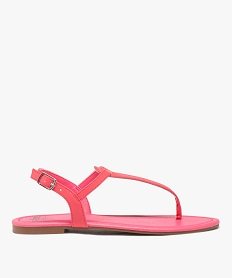 GEMO Sandales plates à entre-doigts femme rose standard