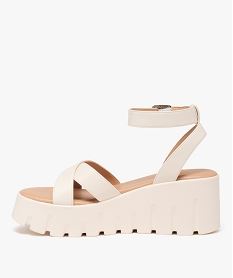 sandales a talon compense et semelle plateforme femme beige standard sandales a talonE494701_3