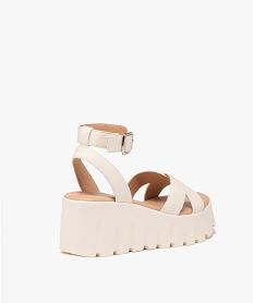 sandales a talon compense et semelle plateforme femme beige standard sandales a talonE494701_4