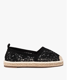 espadrilles en tulle brode femme noirE511001_1