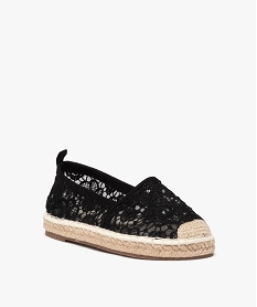 espadrilles en tulle brode femme noirE511001_2