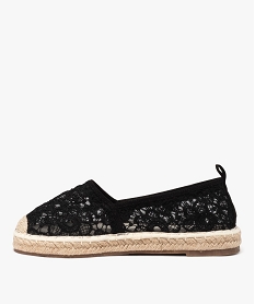 espadrilles en tulle brode femme noirE511001_3