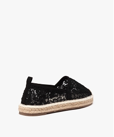 espadrilles en tulle brode femme noirE511001_4