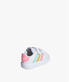 baskets bebe fille unies a double scratch avec semelle souple grandcourt – adidas blanc standard baskets et tennisE512601_3