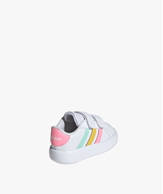 baskets bebe fille unies a double scratch avec semelle souple – adidas blanc baskets et tennisE512601_3