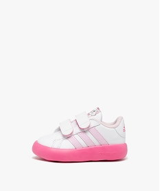 baskets bebe fille bicolores aristochats a double scratch avec semelle souple - adidas blanc baskets et tennisE512701_1