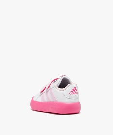 baskets bebe fille bicolores aristochats a double scratch avec semelle souple - adidas blancE512701_4