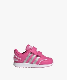 GEMO Baskets bébé fille running à double scratch Switch - Adidas Rose
