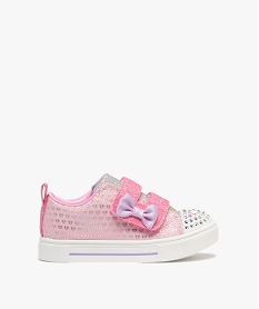 baskets fille pailletees a scratch avec clous lumineux – skechers twinkle grisE513001_1