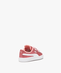 baskets fille unies a paillettes avec double scratch - puma rose basketsE513101_4