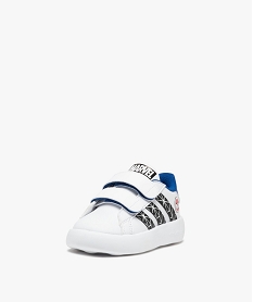 baskets bebe garcon spiderman a double scratch avec semelle souple - adidas blanc baskets a scratchE513201_2