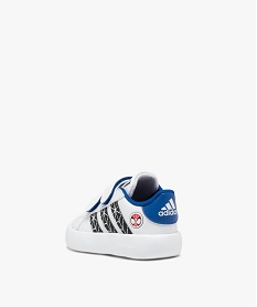 baskets bebe garcon spiderman a double scratch avec semelle souple - adidas blanc baskets a scratchE513201_4