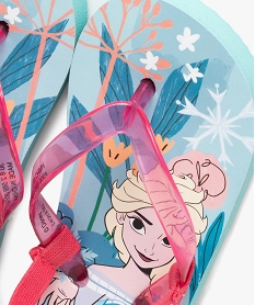 tongs fille a brides transparentes et bride talon elastique reine des neiges - disney bleuE515201_3