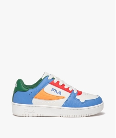 GEMO Baskets garçon multicolores style rétro - Fila blanc chine
