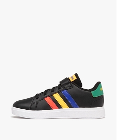 baskets garcon a bandes contrastantes et a scratch - adidas noir baskets a scratchE516301_3