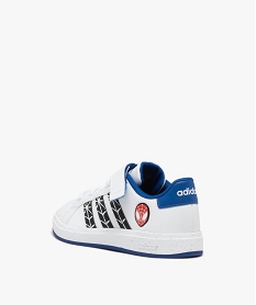 baskets garcon a scratch et a bandes contrastantes spiderman - adidas blanc baskets a scratchE516601_4