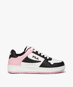 GEMO Baskets fille tricolores style rétro - Fila blanc chine