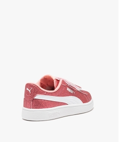 baskets fille unies a scratch avec dessus paillete - puma rose basketsE518501_4