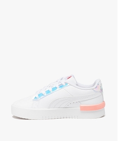 baskets filles dessus en cuir uni avec details brillants irises - puma blanc basketsE518701_3