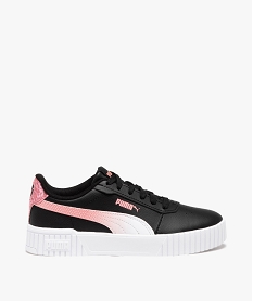 baskets fille unies avec semelle epaisse a rainures et lacets - puma noir basketsE518801_1