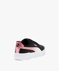 baskets fille unies avec semelle epaisse a rainures et lacets - puma noir basketsE518801_4