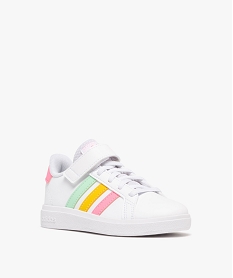 baskets a scratch fille avec bandes contrastantes - adidas grand court blanc chine basketsE519201_2