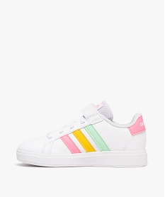 baskets a scratch fille avec bandes contrastantes - adidas grand court blanc chine basketsE519201_3