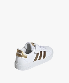 baskets fille a scratch et a bandes laterales contrastantes - adidas blancE519401_3