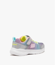 baskets pailletees a scratch et lacets satin fille - skechers gris basketsE519501_4