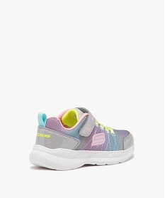 baskets pailletees a scratch et lacets satin fille - skechers multicoloreE519501_4