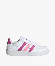 baskets fille a scratch et a lacets avec bandes contrastantes - adidas blancE520201_1