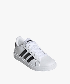 baskets garcon low-cut a bandes contrastantes grand court - adidas blancE522101_2