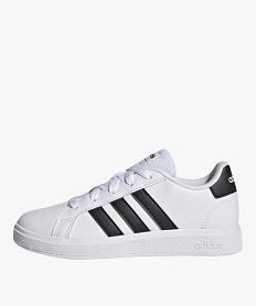baskets garcon low-cut a bandes contrastantes grand court - adidas blanc chine basketsE522101_3