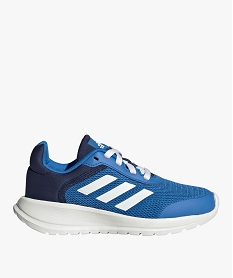GEMO Baskets garçon en mesh style running à bandes contrastantes - Adidas bleu vif