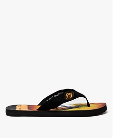 tongs garcon avec brides entre-doigts souples et a semelle imprimee - naruto noir standardE523201_3