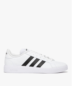 baskets basses a bandes contrastees homme - adidas grand court base blanc baskets adidasE525001_1
