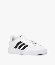 baskets basses a bandes contrastees homme - adidas grand court base blancE525001_2