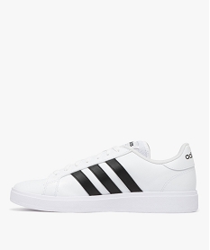 baskets basses a bandes contrastees homme - adidas grand court base blanc baskets adidasE525001_3
